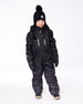 One Piece Technical Snowsuit Black Snowsuits Deux par Deux 