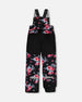 Two Piece Technical Snowsuit Colorblock Black Printed Roses - G10V813_011