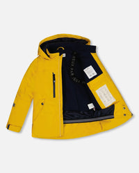 Two Piece Technical Snowsuit Yellow And Navy - G10V814_479