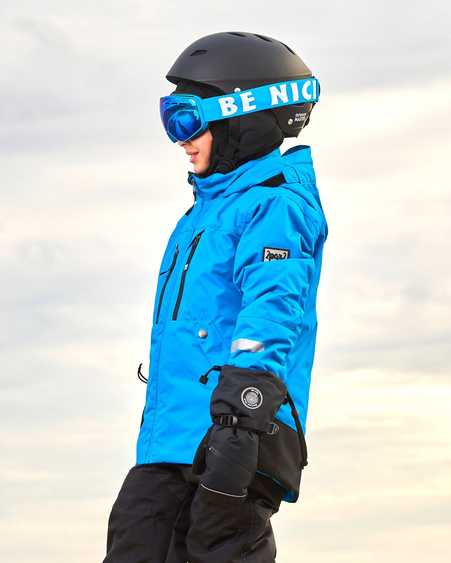 Two Piece Technical Snowsuit Royal Blue And Black - G10V814_999