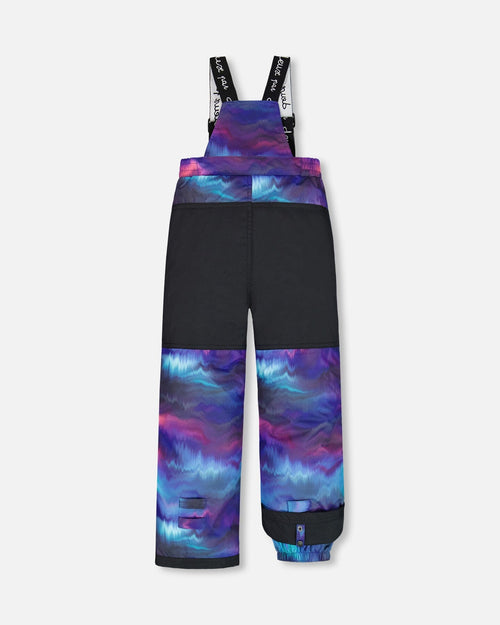 Two Piece Snowsuit Printed Purple Aurora Borealis Snowsuits Deux par Deux 