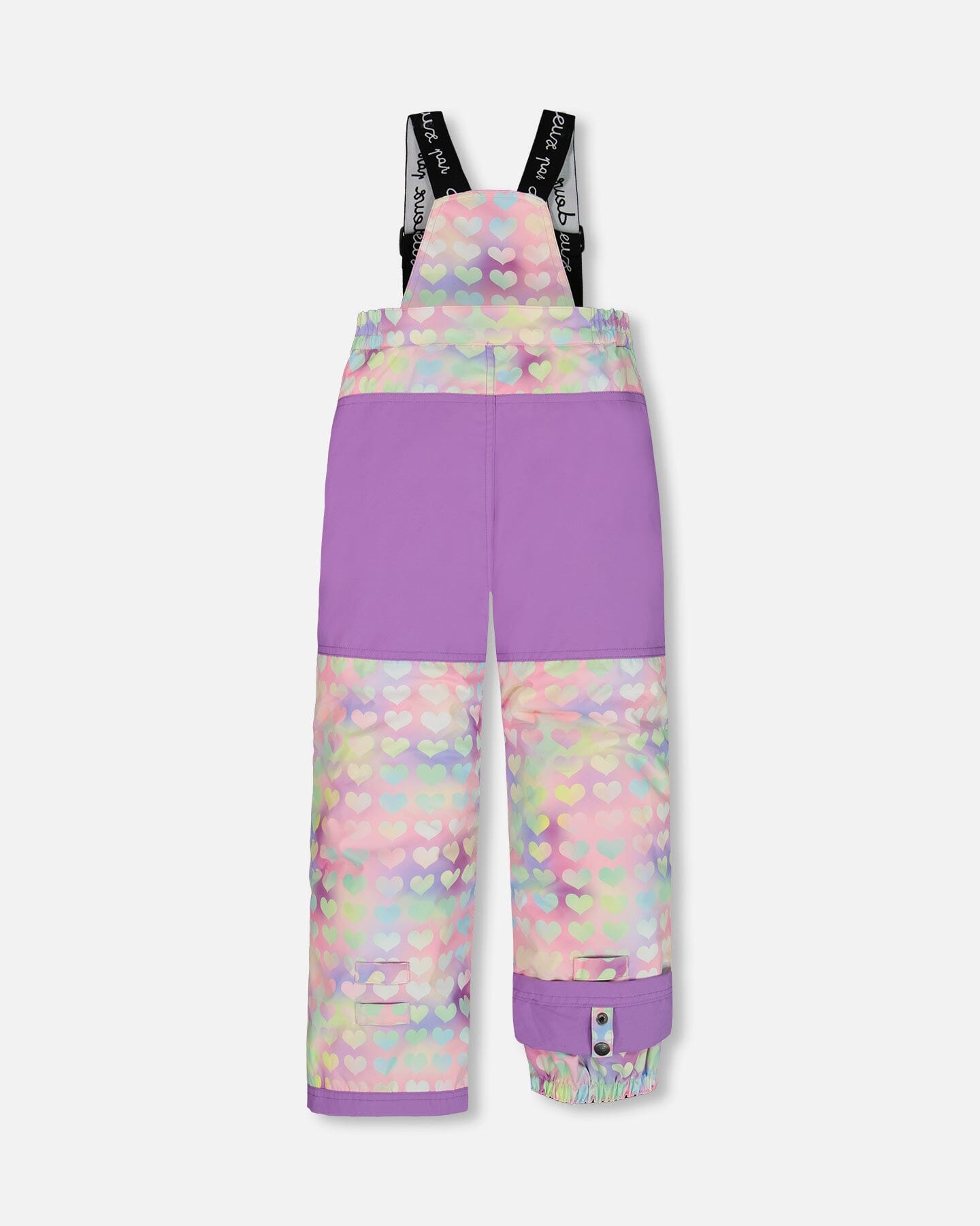 Two Piece Snowsuit Lilac Printed Hearts Snowsuits Deux par Deux 