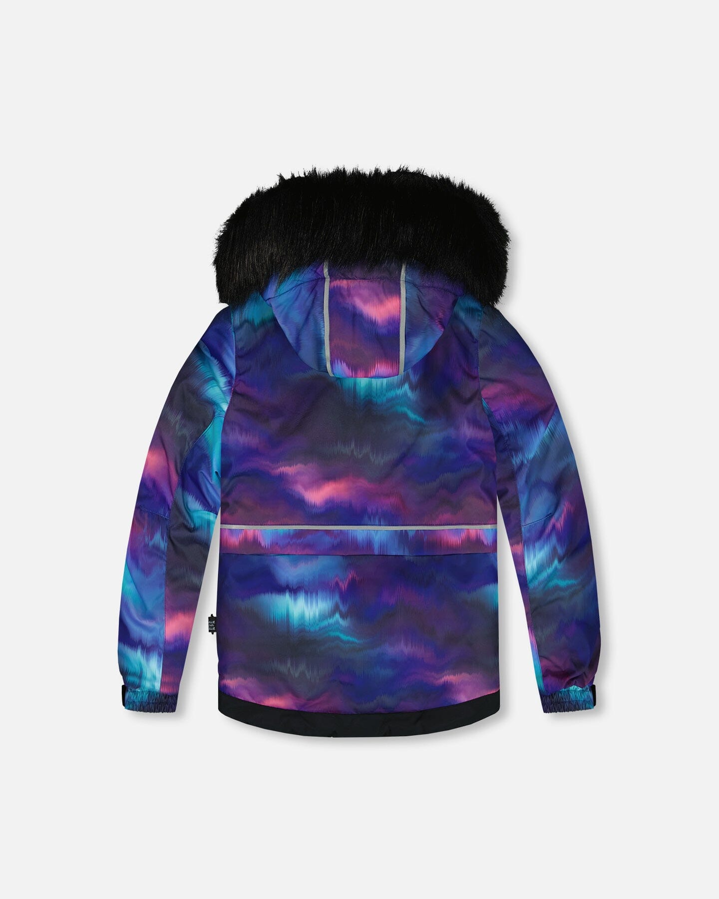 Two Piece Snowsuit Printed Aurora Borealis And Purple Snowsuits Deux par Deux 