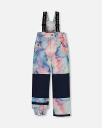 Two Piece Snowsuit Printed Pastel Watercolor Snowsuits Deux par Deux 