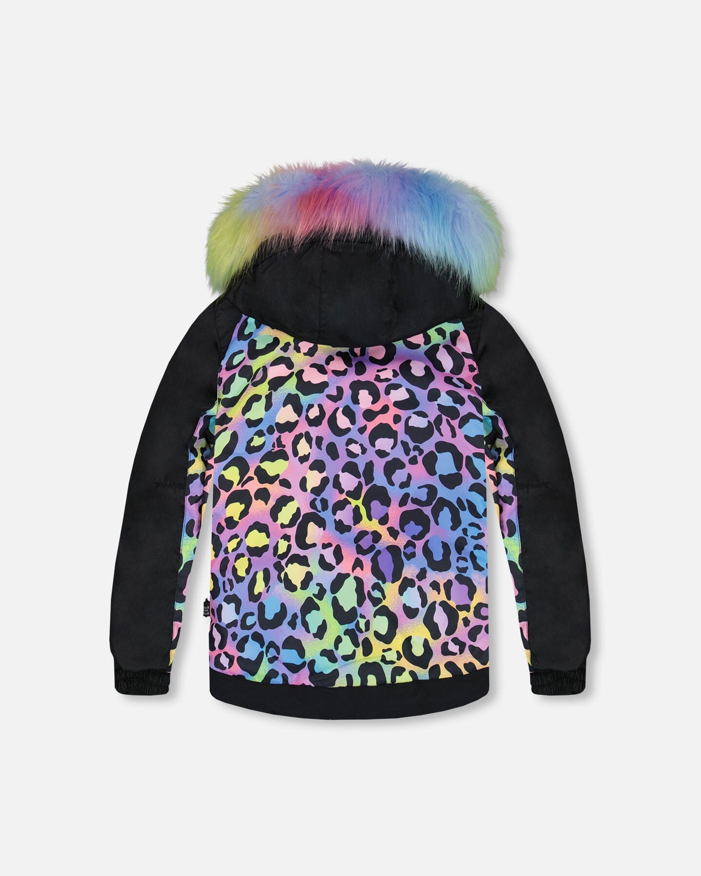 Two Piece Snowsuit Printed Rainbow Leopard Snowsuits Deux par Deux 