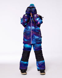 Technical Mittens Printed Purple Aurora Borealis Winter Accessories Deux par Deux 