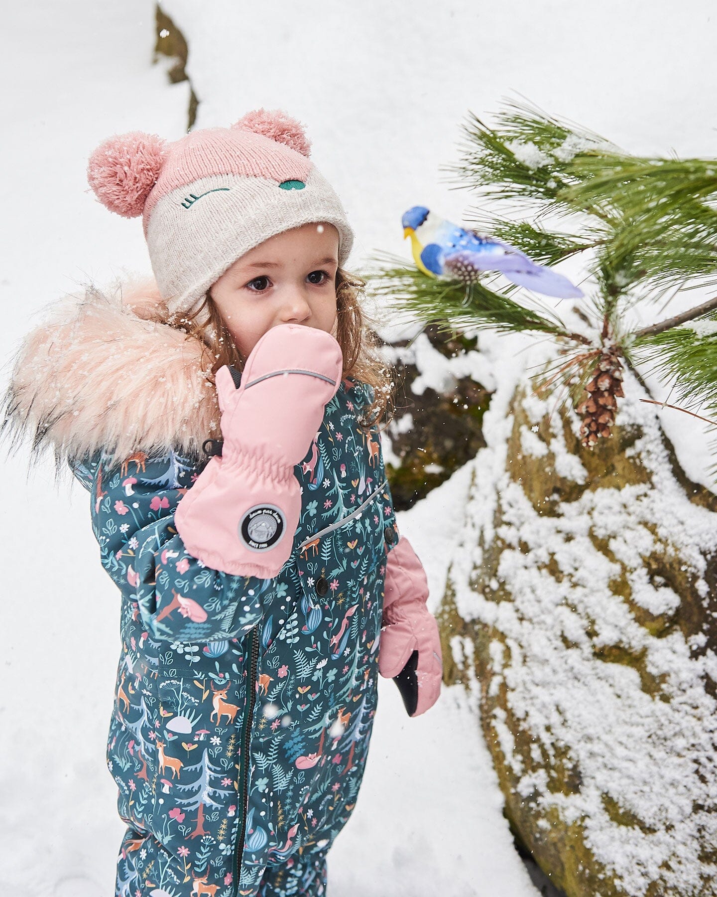 Solid Mittens Light Pink Winter Accessories Deux par Deux 