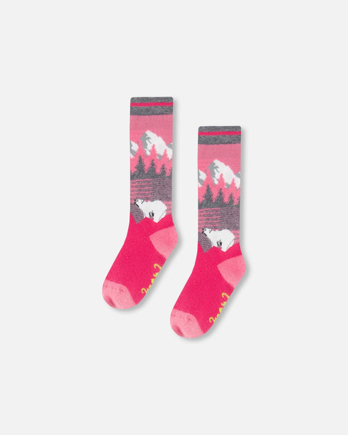 Ski Socks Pink - G10XS_652