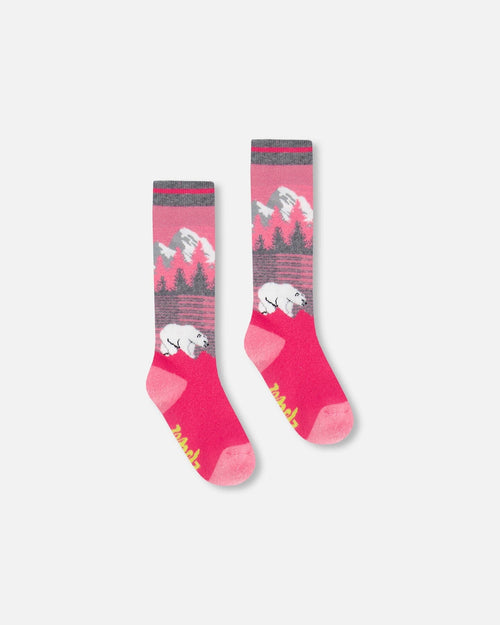 Ski Socks Pink - G10XS_652