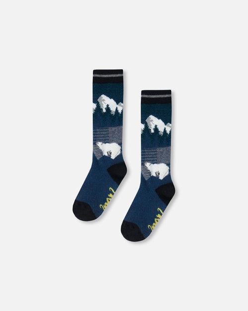 Ski Socks Majolica Blue - G10XS_868