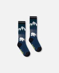 Ski Socks Majolica Blue - G10XS_868