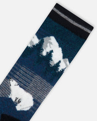 Ski Socks Majolica Blue - G10XS_868