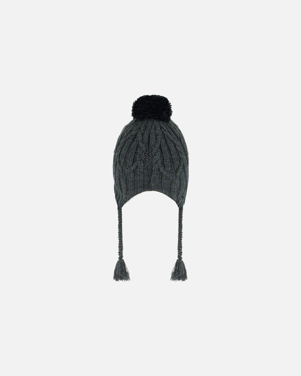 Peruvian Knit Hat Dark Gray - G10XT1_493