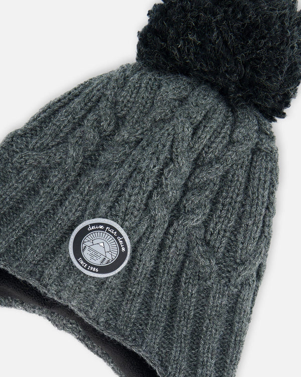 Peruvian Knit Hat Dark Gray - G10XT1_493