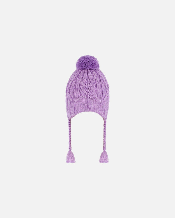 Peruvian Knit Hat Purple - G10XT1_513
