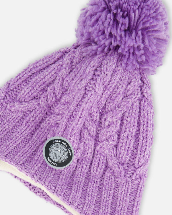 Peruvian Knit Hat Purple - G10XT1_513