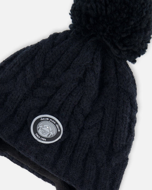 Peruvian Knit Hat Black - G10XT1_999
