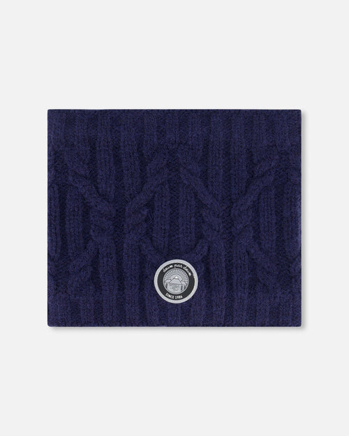 Knit Neckwarmer Navy - G10XT2_479