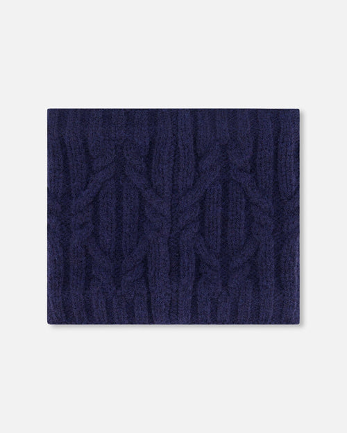 Knit Neckwarmer Navy - G10XT2_479