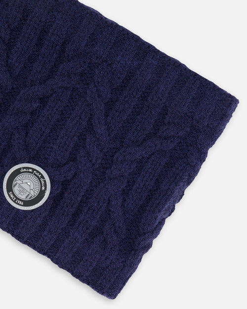 Knit Neckwarmer Navy - G10XT2_479