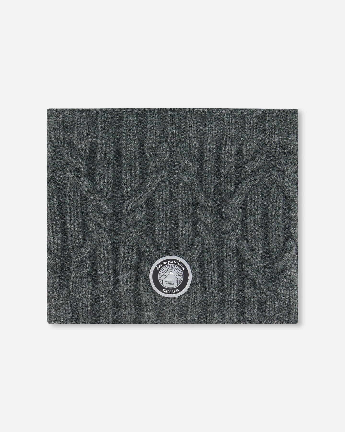 Knit Neckwarmer Dark Gray - G10XT2_493