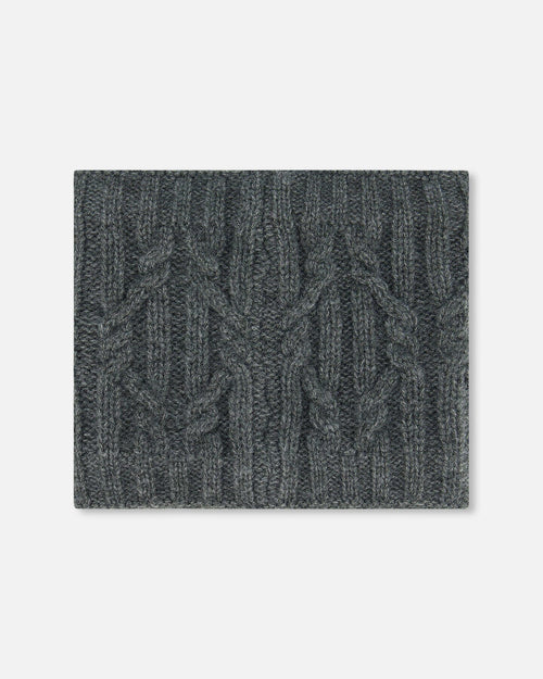 Knit Neckwarmer Dark Gray - G10XT2_493