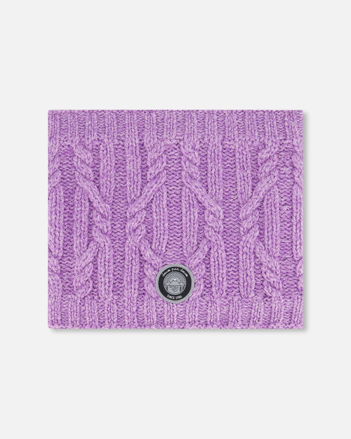 Knit Neckwarmer Purple - G10XT2_513