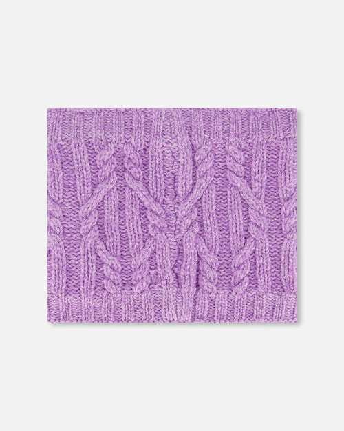 Knit Neckwarmer Purple - G10XT2_513