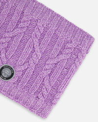 Knit Neckwarmer Purple - G10XT2_513