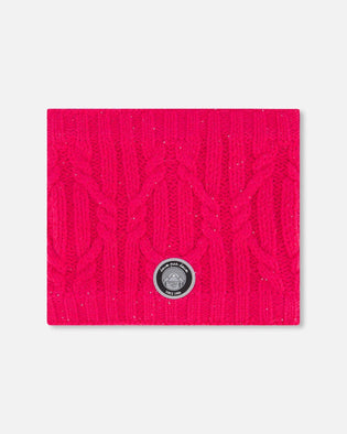 Knit Neckwarmer Fuschia Pink - G10XT2_652