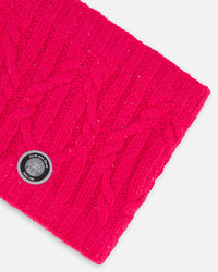 Knit Neckwarmer Fuschia Pink - G10XT2_652