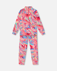 Two Piece Thermal Underwear Set Printed Marble - G10Y600_007