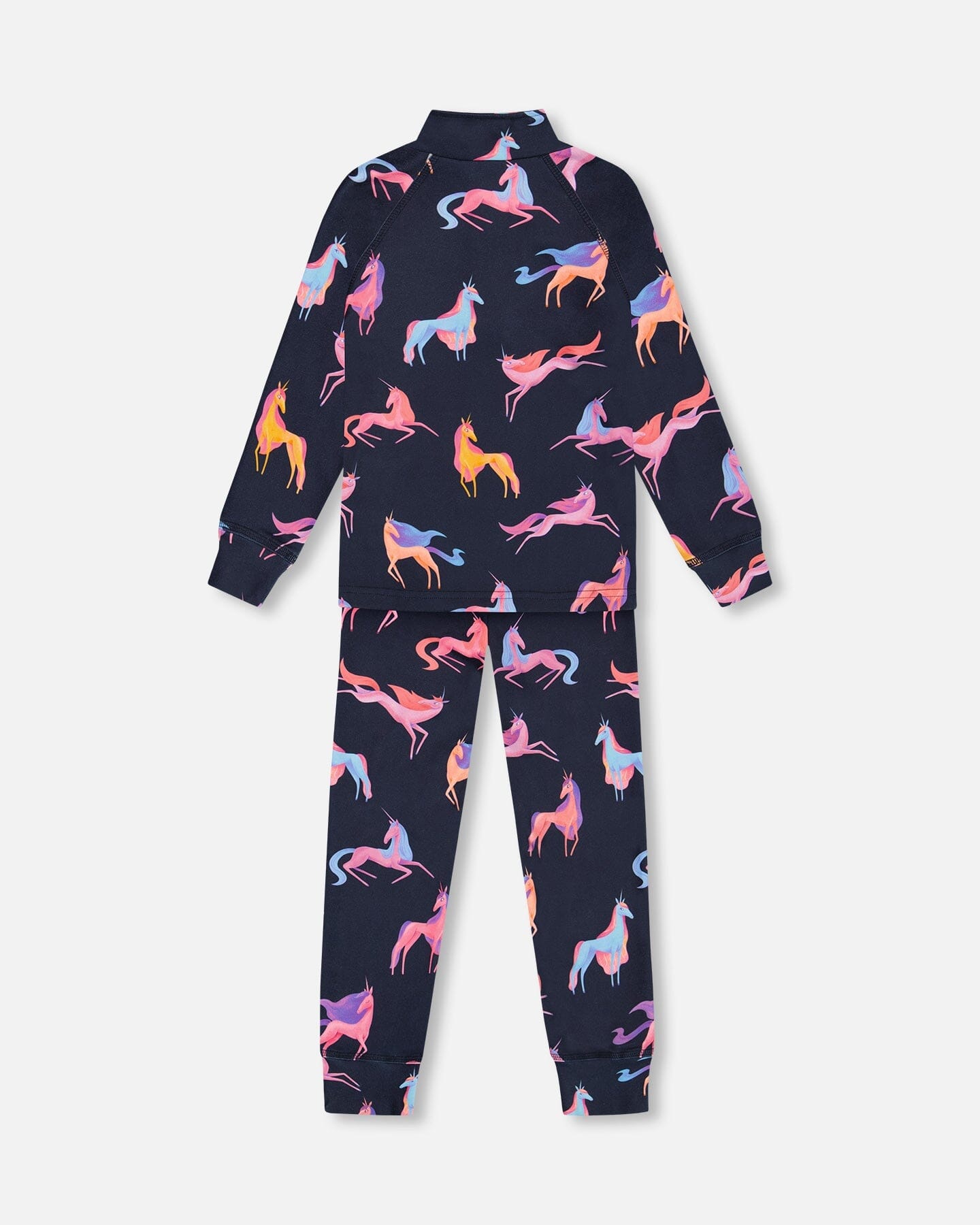 Two Piece Thermal Underwear Set Navy Printed Unicorn - G10Y600_012