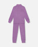 Two Piece Thermal Underwear Set Purple - G10Y600_513