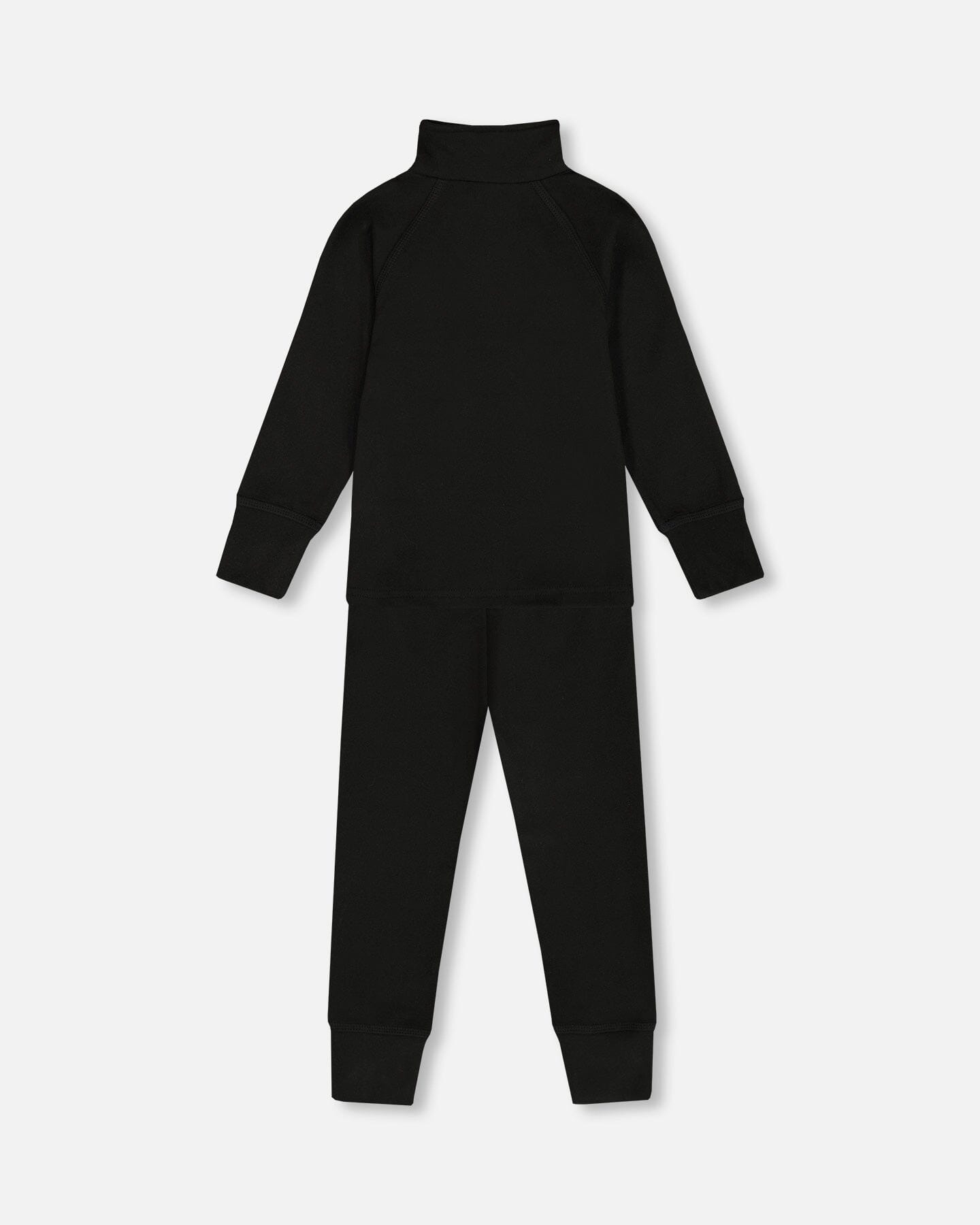 Two Piece Thermal Underwear Set Black Winter Accessories Deux par Deux 