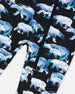 One Piece Thermal Underwear Black Printed Polar Bears - G10Y700_022
