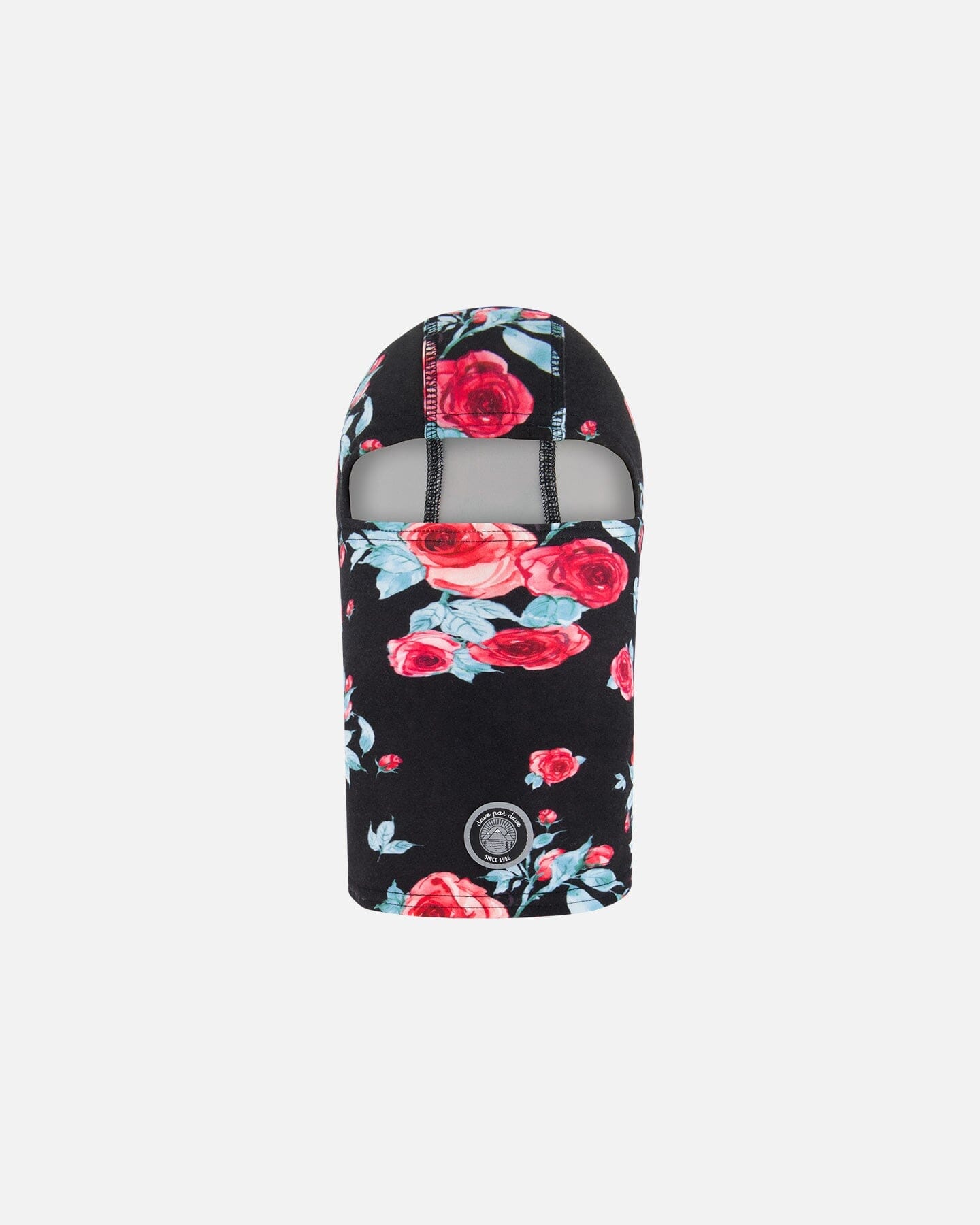 Jersey Balaclava Black Printed Roses - G10YBAL_011