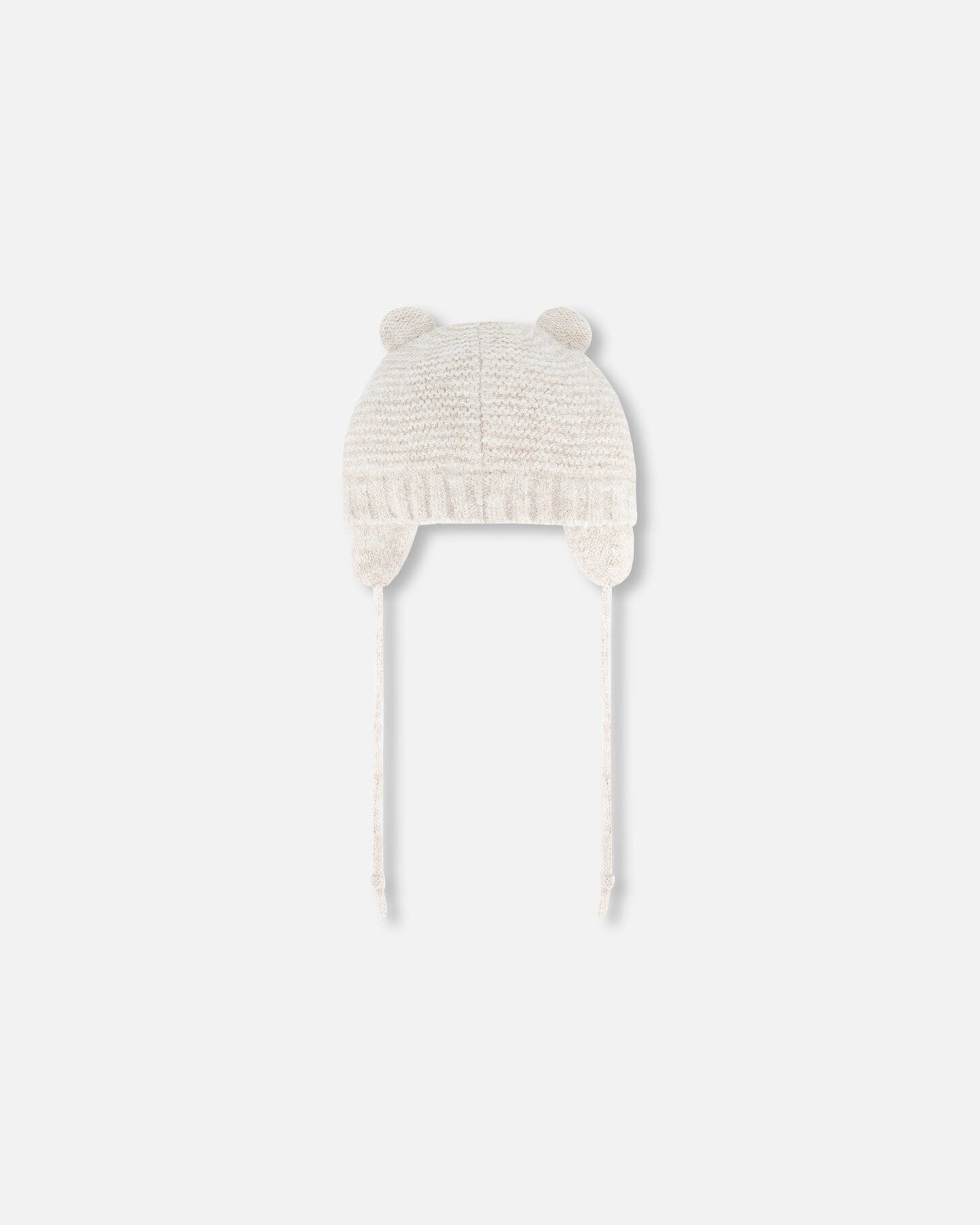 Knit Hat With Ears Off White - G10ZA03_106