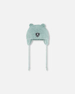 Knit Hat With Ears Green - G10ZA03_340