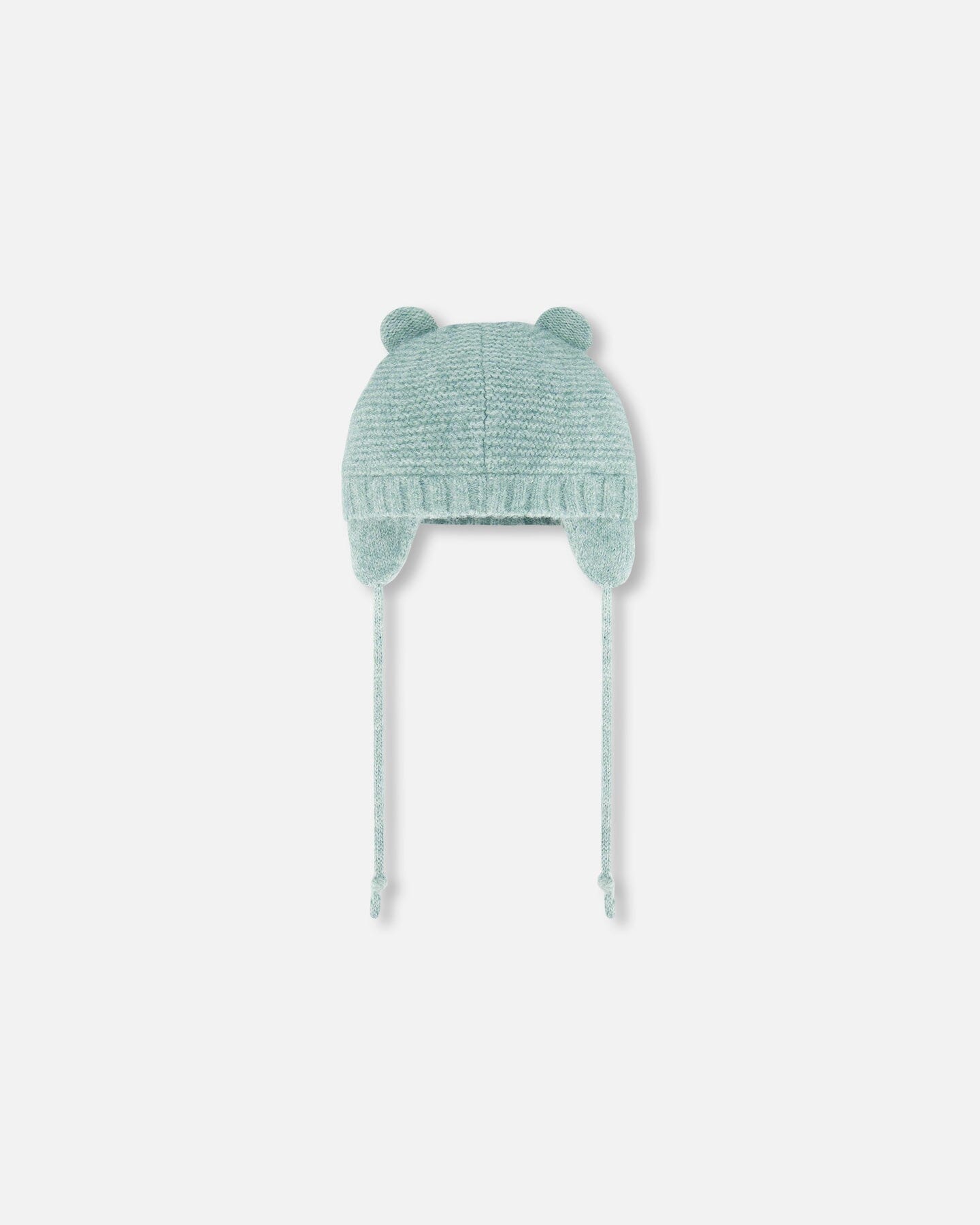 Knit Hat With Ears Green - G10ZA03_340