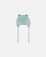 Knit Hat With Ears Green - G10ZA03_340