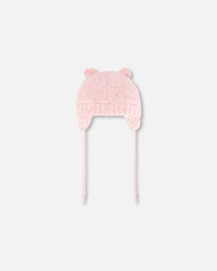 Knit Hat With Ears Pink - G10ZA03_804