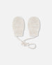Newborn Knit Mittens No Thumbs Off White - G10ZA05_106