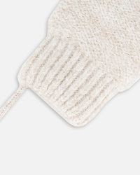 Newborn Knit Mittens No Thumbs Off White - G10ZA05_106