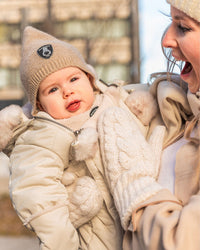 Baby Pointed Knit Hat In Beige - G10ZB01_907