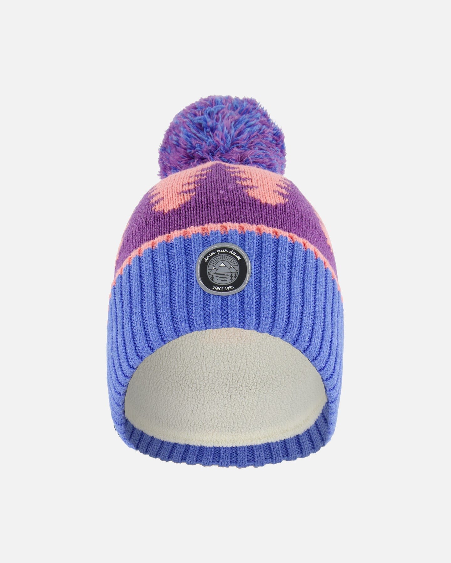 Knit Hat Mauve Pine And Blue - G10ZD01_000