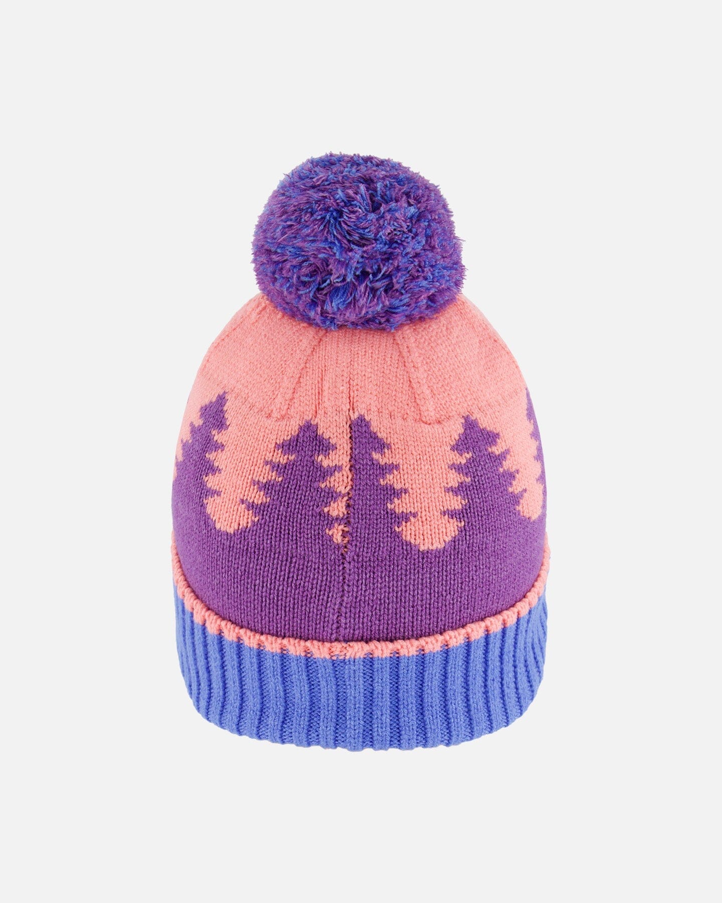 Knit Hat Mauve Pine And Blue - G10ZD01_000