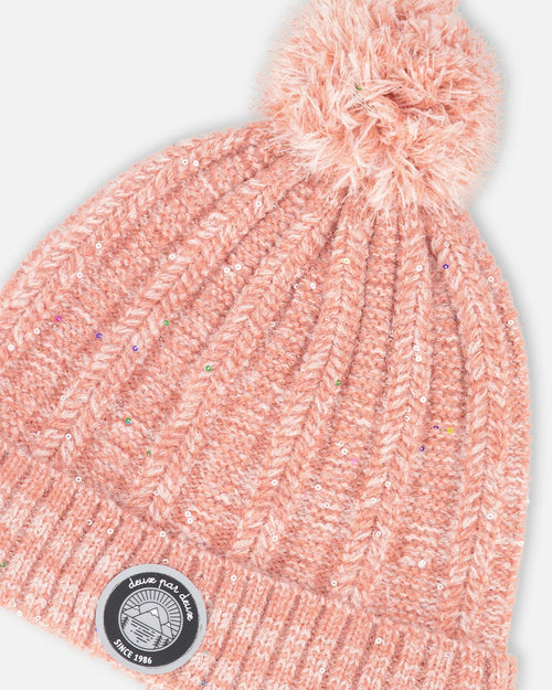 Knit Hat Light Pink Winter Accessories Deux par Deux 