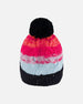 Knit Hat Gradient Blue, Coral And Fuschia - G10ZJ01_000