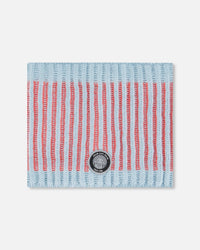 Knit Neckwarmer Air Blue And Coral - G10ZK03_000